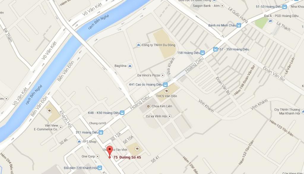 Bán nhà quận 4 - 3 tầng + 1 sân thượng - 3 mặt tiền - 1