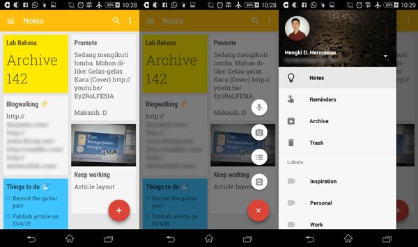 Gambar 1. Google Keep