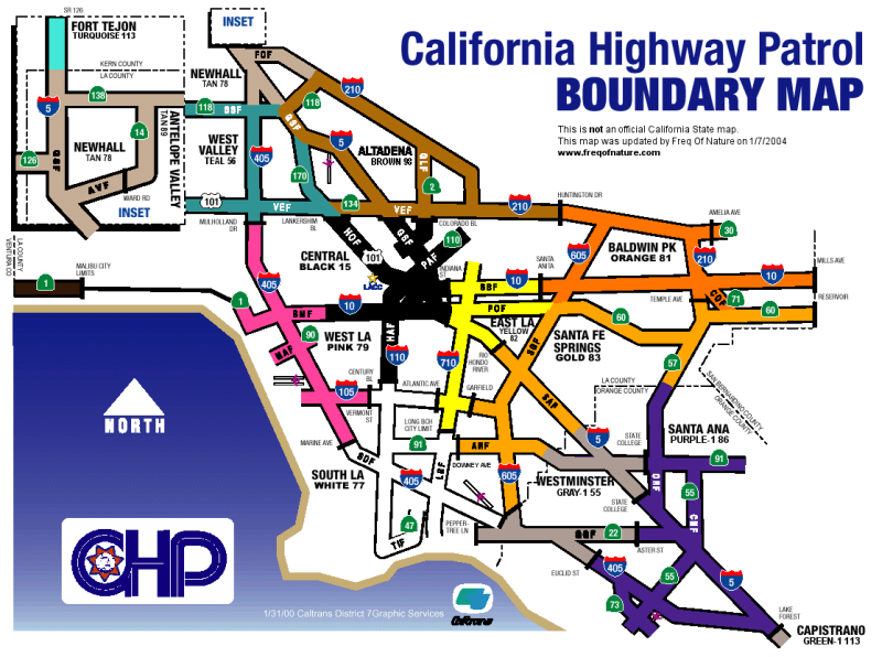 CHP Boundary Map