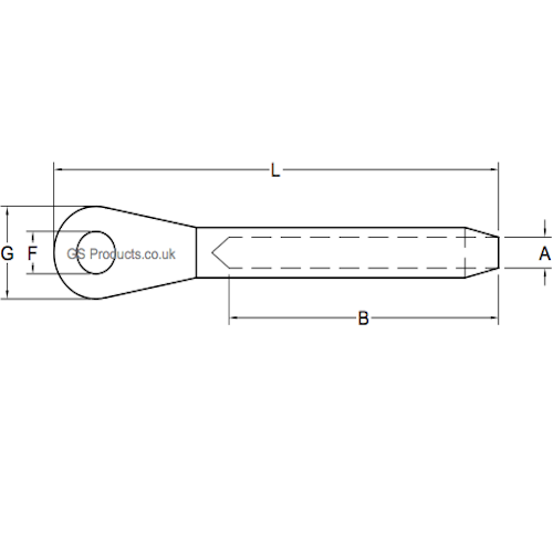 4mm Stainless Steel Swage Eye Terminal Steel Cable Eyelet End FREE