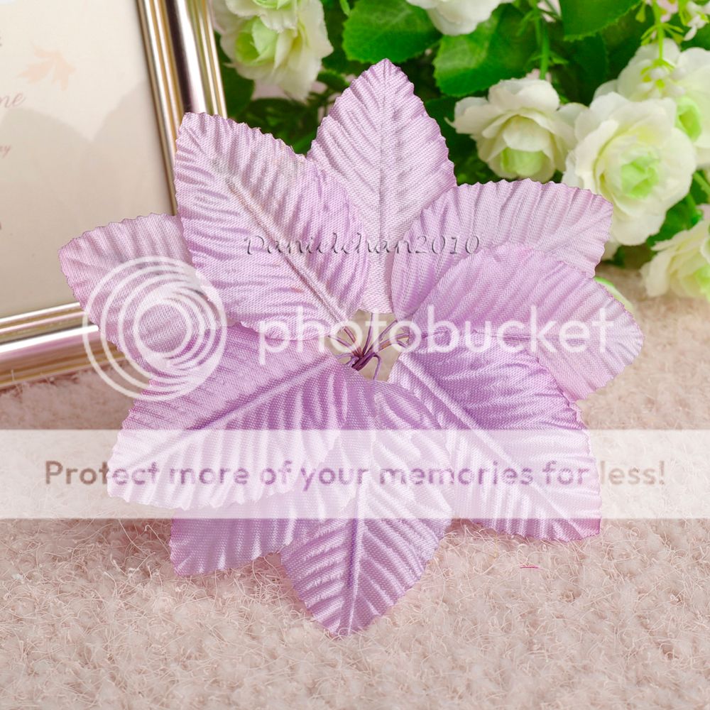 200 Green Leaves Mini Artificial Flower Head DIY Craft Scrapbook Wedding Favors