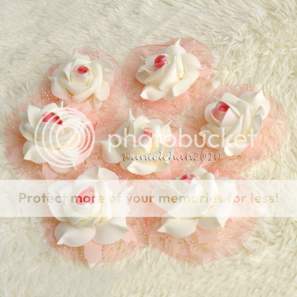 9cm Wholesale DIY Flower Artificial Foam Rose Head Yarn Wedding Home Decor Favor