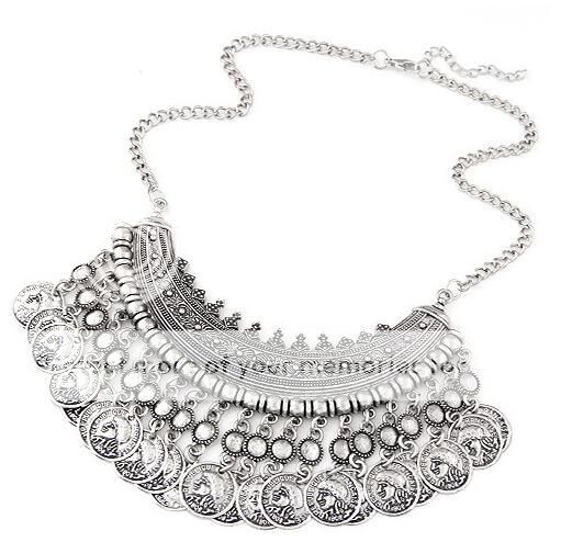 Fashion Charm Jewelry Crystal Necklace Chunky Statement Bib Pendant ...