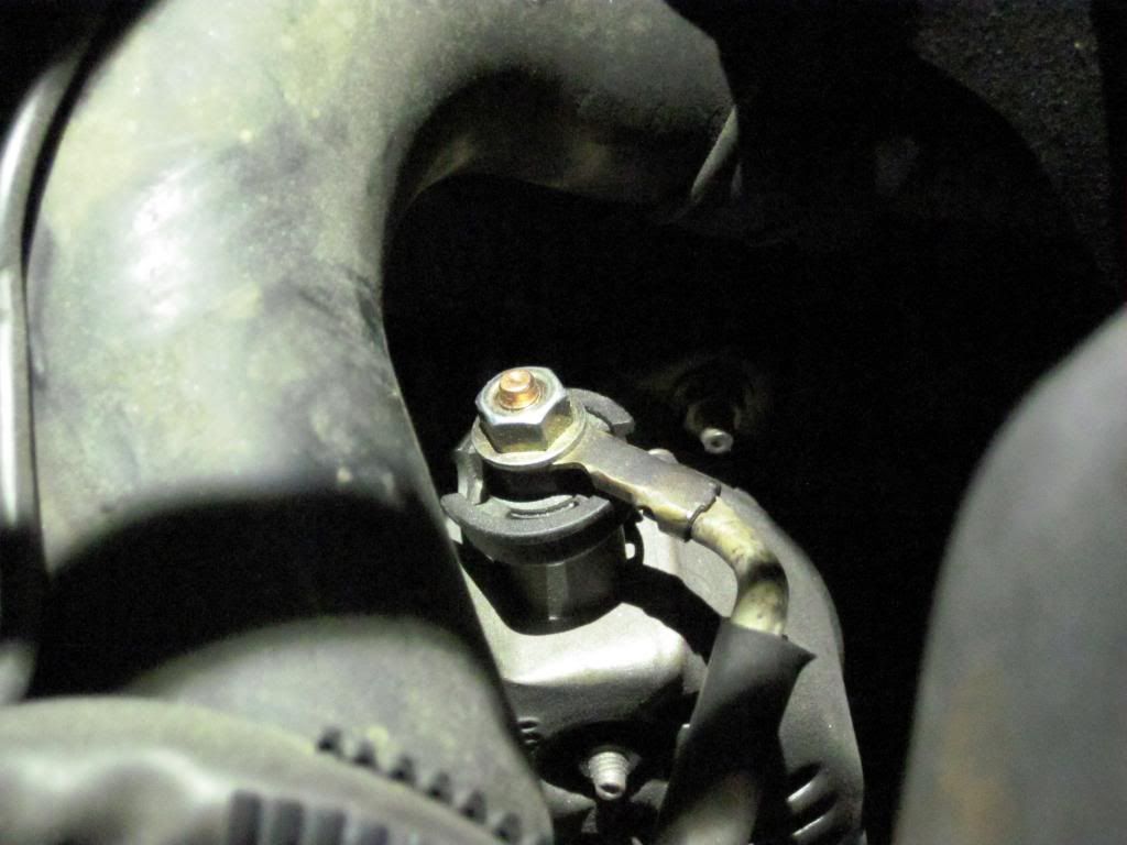 If in kilo-ohms or lower- probably bad rectifier inside alternator.